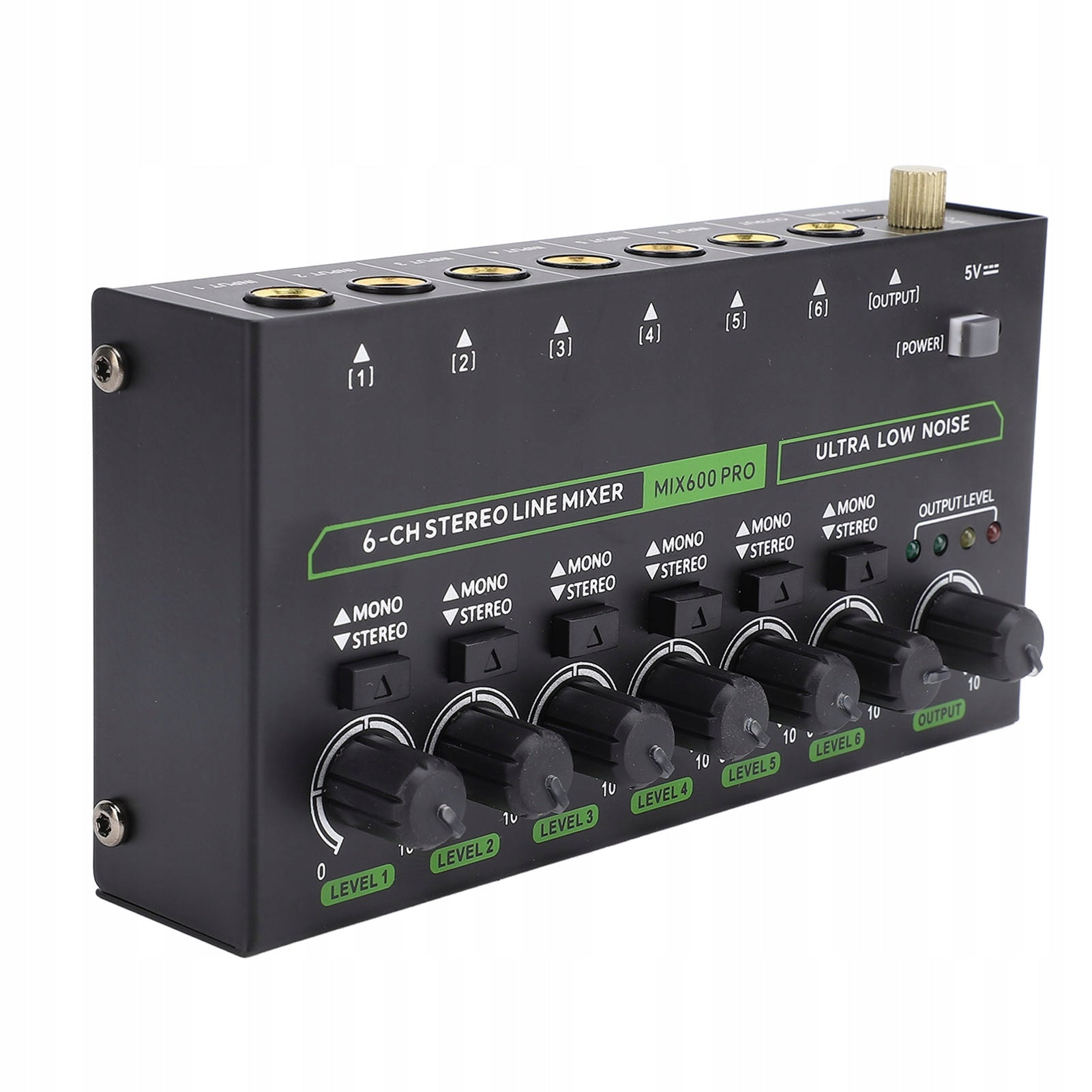 Studio Sound Mixer with RGB Light, Low Noise, 6 Channels (Mono/Stereo) Manufacturer code AG250423020163