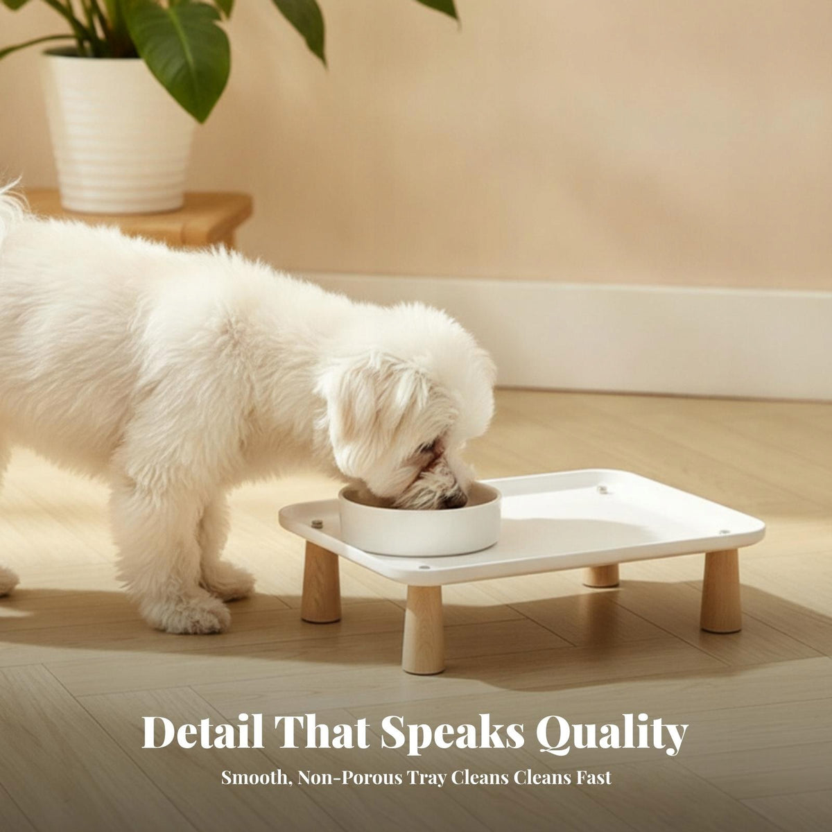 Sturdy Elevated Pet Feeding Robust Elevated Feeder Riser Stand Large a Packaging status original