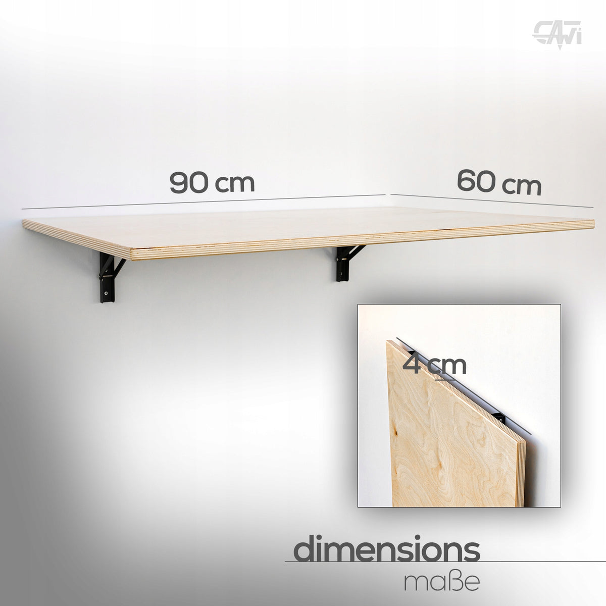 Sturdy Folding Wood Table Space Saving, FOLDING DESK Brand no brand