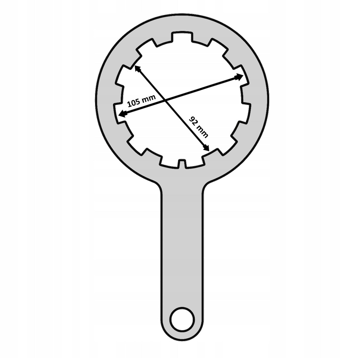 Sturdy Metal Wrench for 10" Water Filter Body Brand no brand