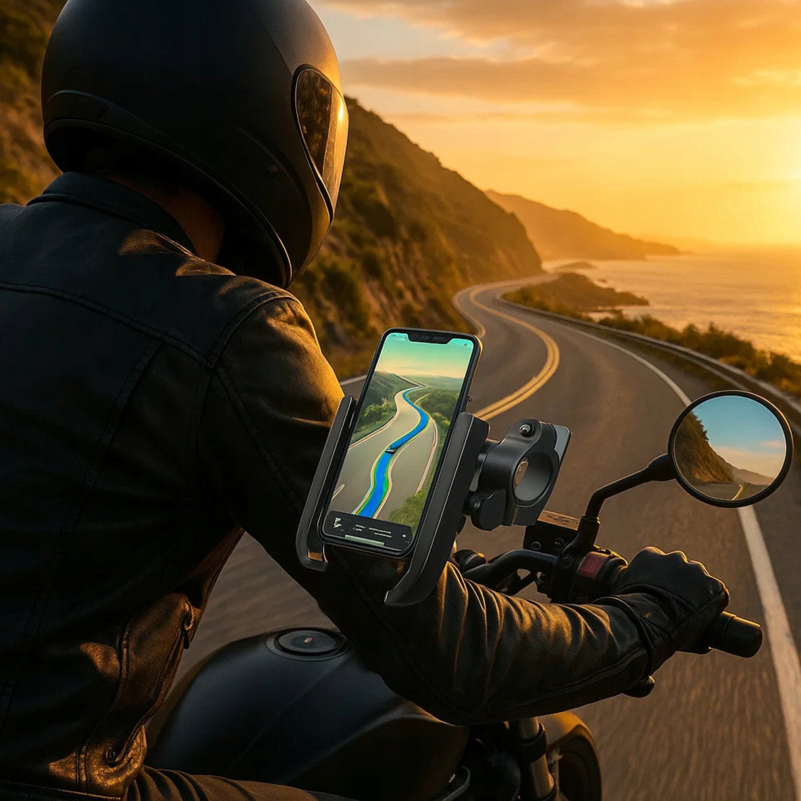 Sturdy Phone Holder For Bike Motorcycle Smartphone Rotary 360° BICYCLE Product weight with unit packaging 0.12 kg