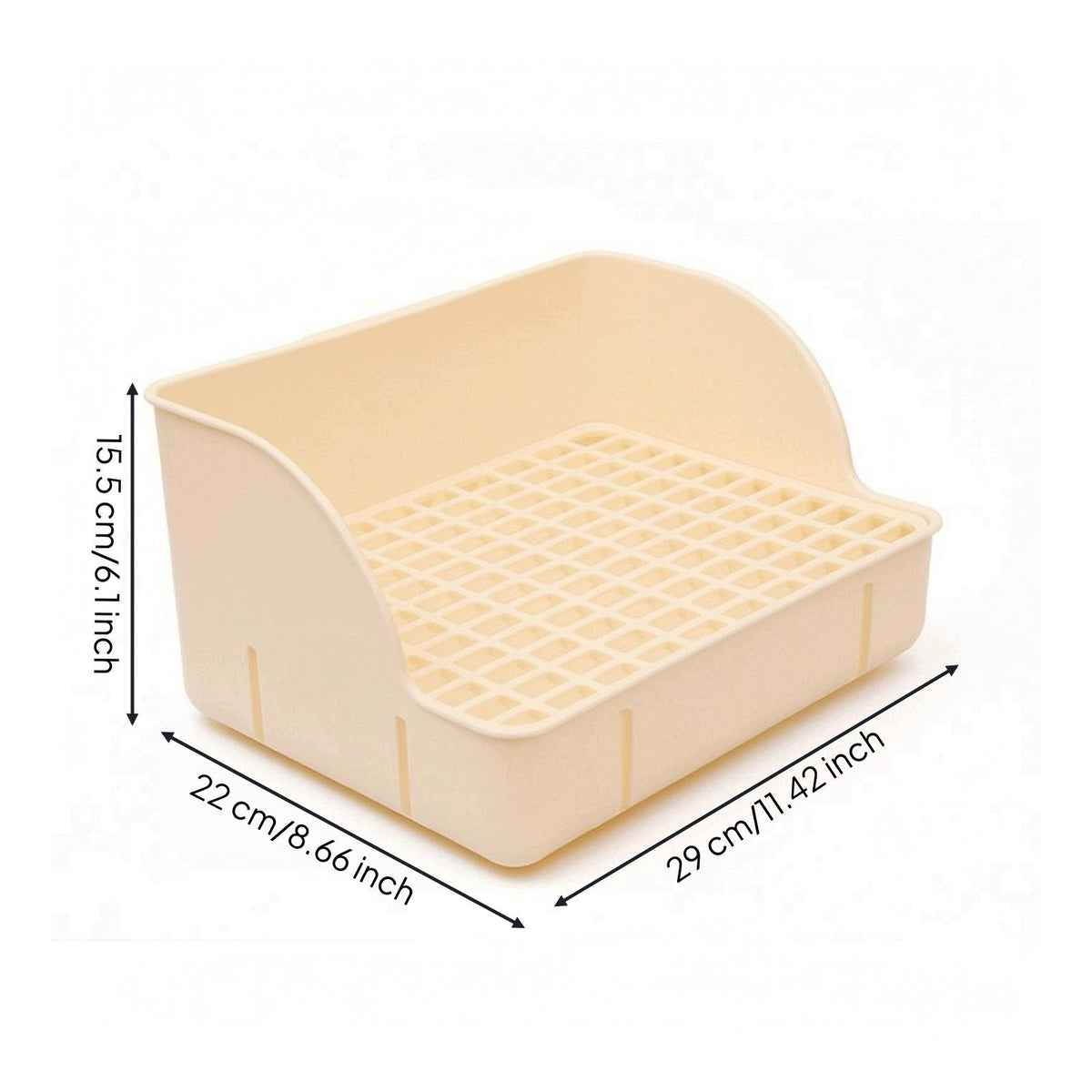 Sturdy Rabbit Litter Tray with Smooth Rabbit Litter Box Plastic Bottom Grid Manufacturer code 10664114091
