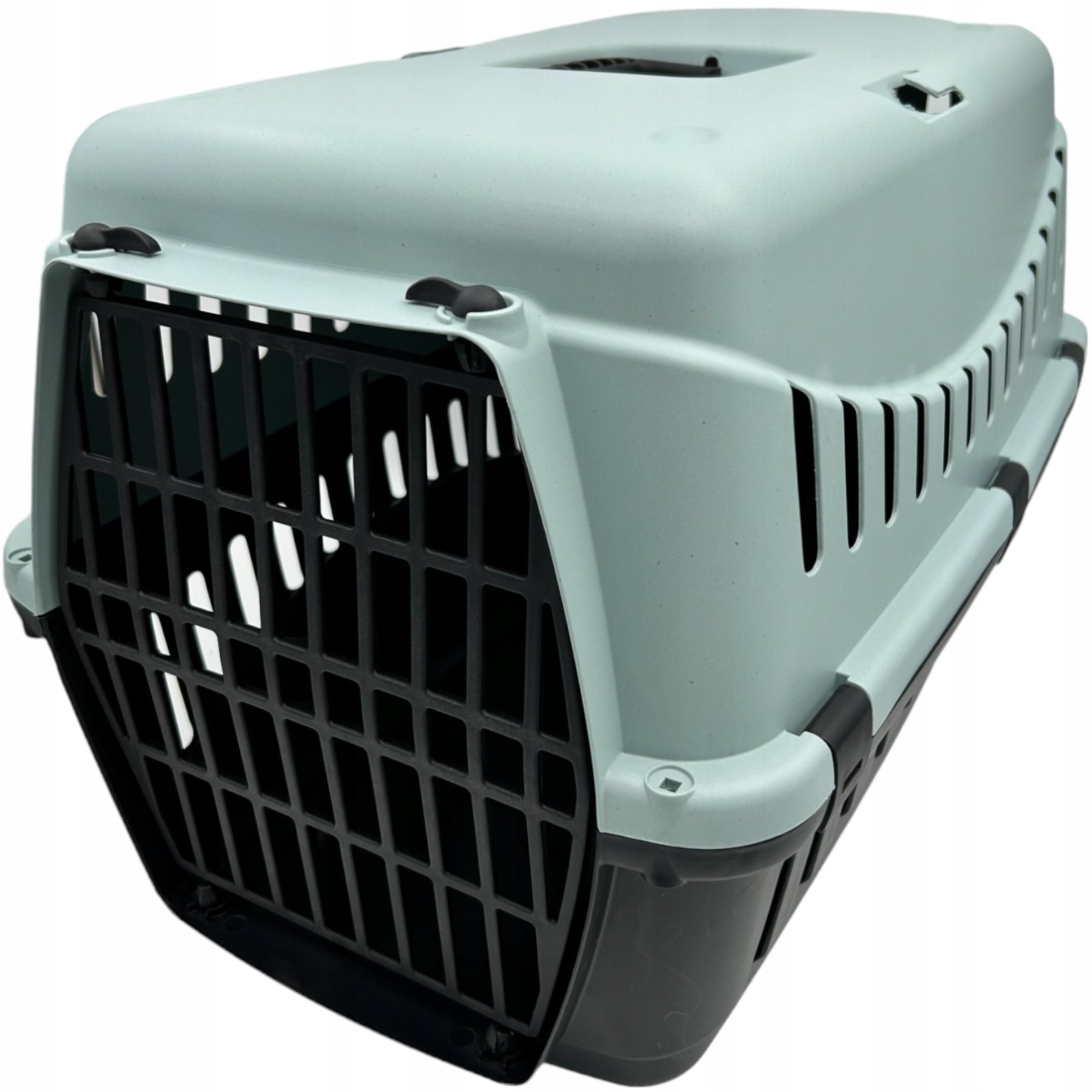 Sturdy Transporter for Dog Cat Rabbit Gypsum 50 Ventilation Handle COLORS Trade name GIPSY M PLASTIK ZIELONY