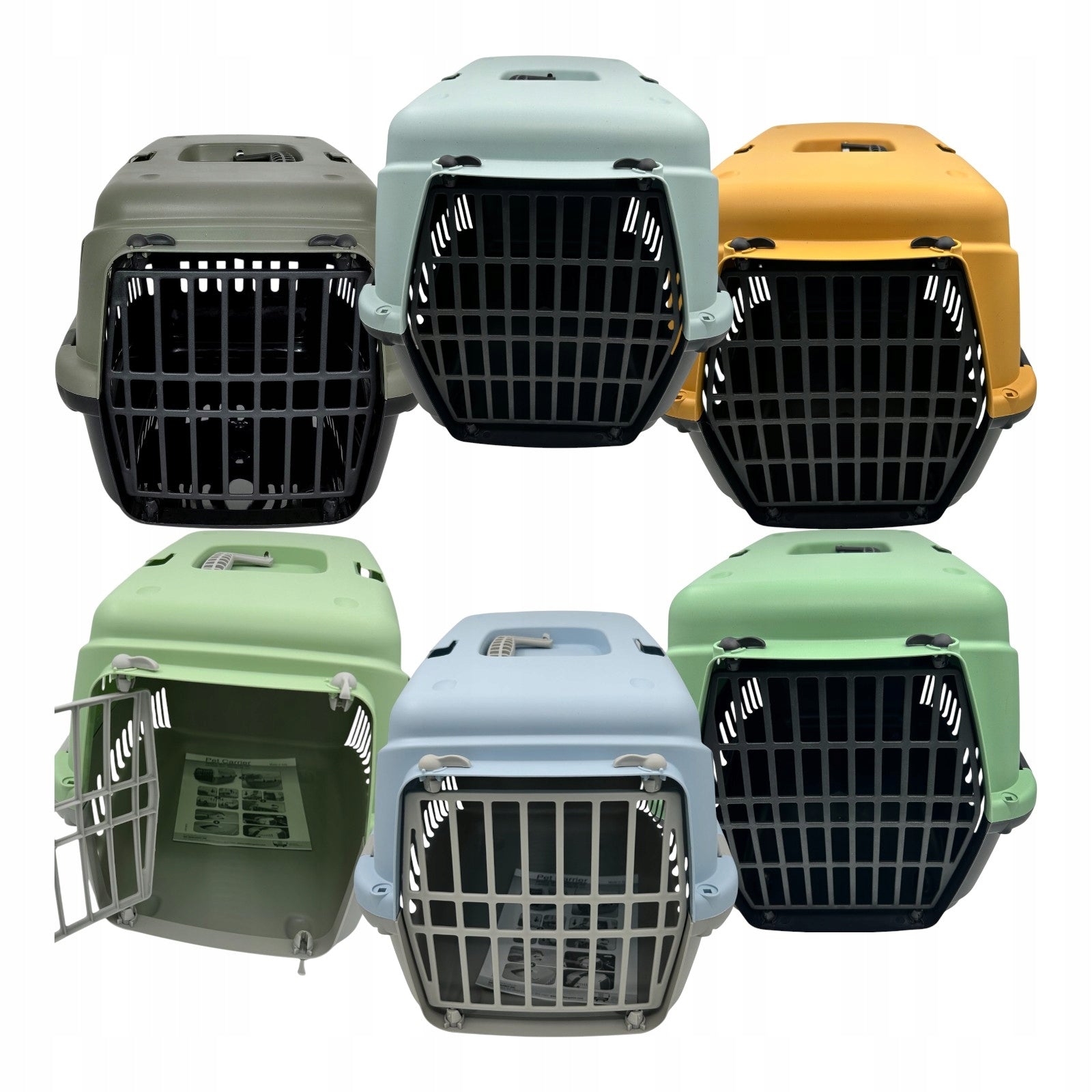 Sturdy Transporter for Dog Cat Rabbit Gypsum 50 Ventilation Handle COLORS