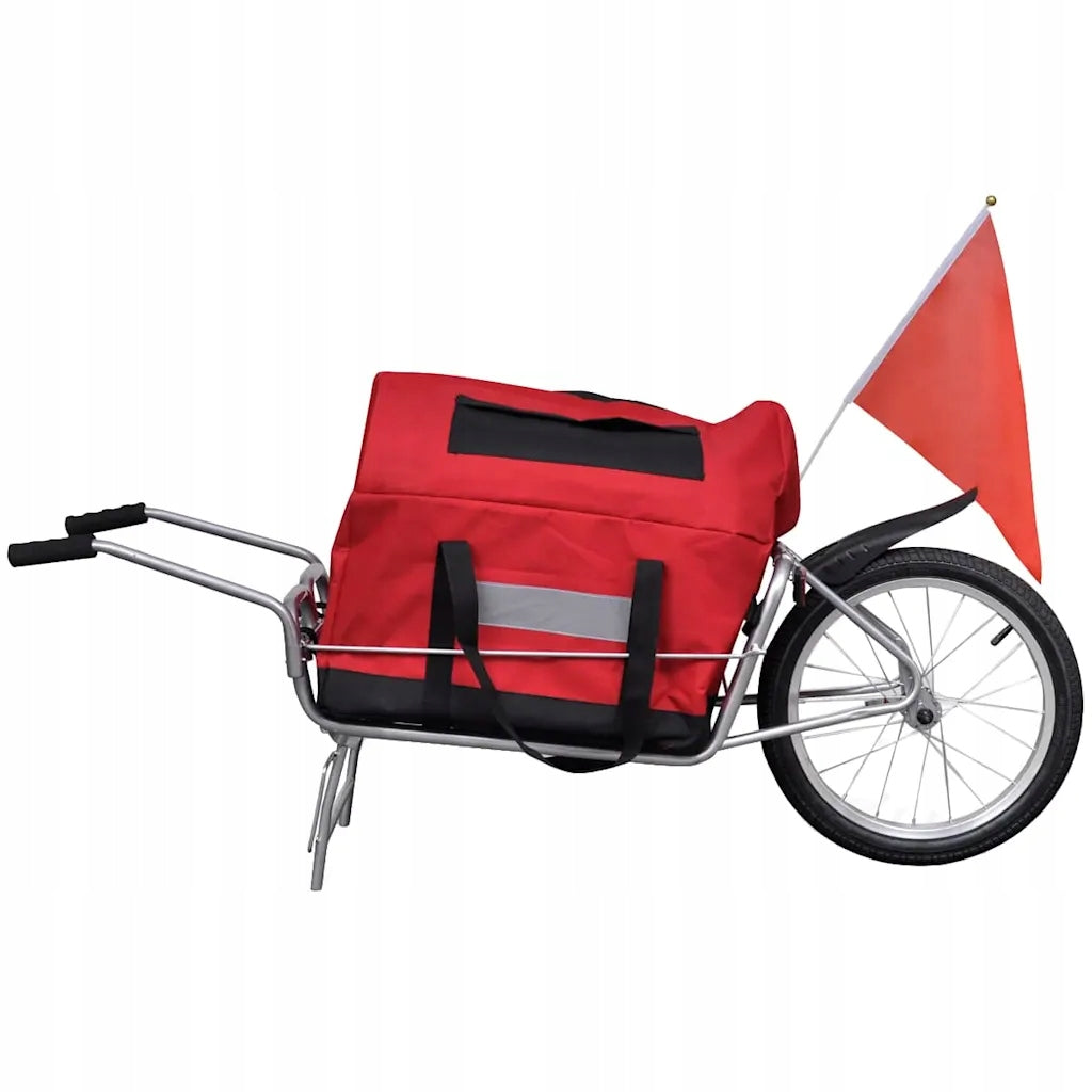 Sturdy bike trailer, with bag