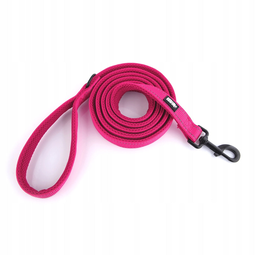 Sturdy leash for small dog pink 2m strong HUGGY DOGGY traditional york S Maximum leash length 2 m