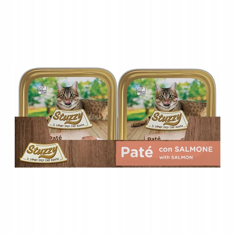 Stuzzy wet cat food Tray Pate salmon 100g Brand Stuzzy