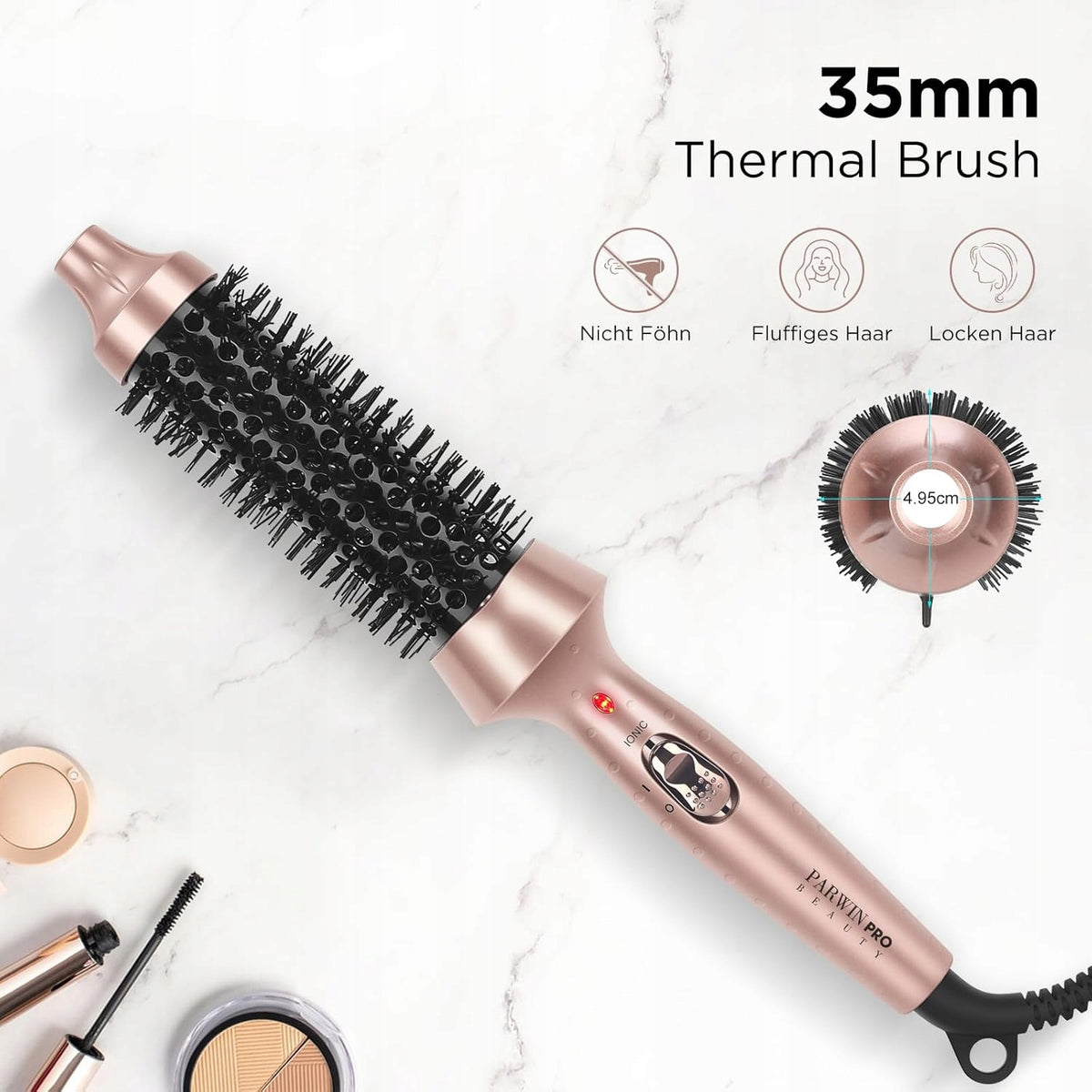 Styling brush PARWIN PRO BEAUTY ceramic 60 W with ionization Manufacturer code B0CY1PQCPY