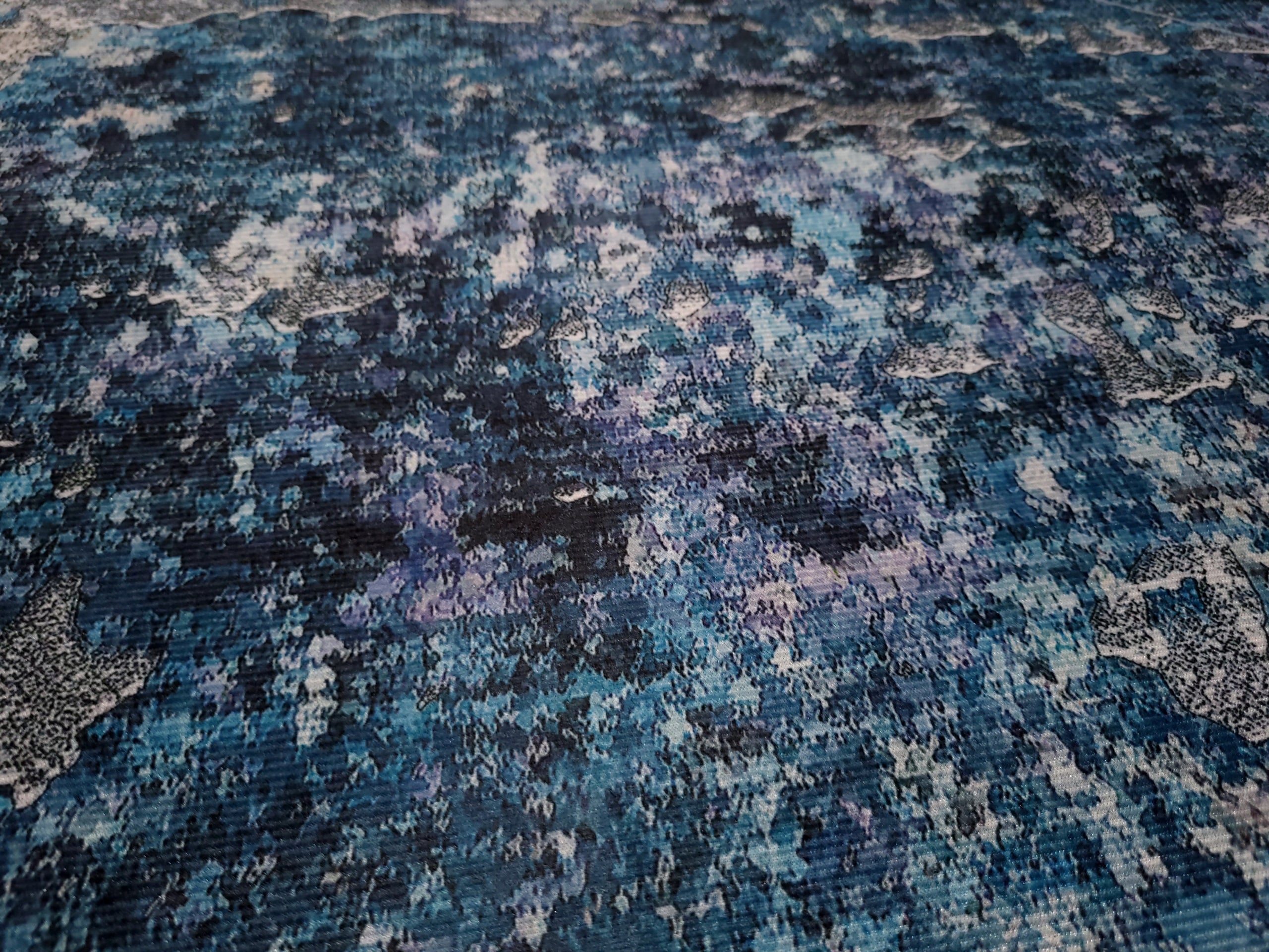 Stylish Carpet Fancy 160x230 Modern Stone Blue Brown Glamour Brand no brand