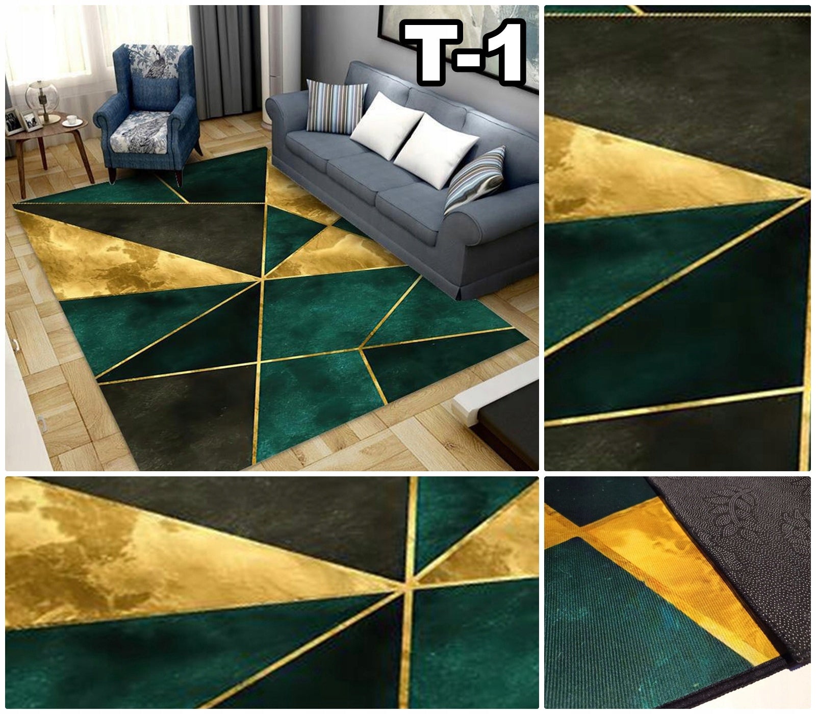 Stylish Carpet Fancy 200x300 Anti-slip Artdeco for room Various Designs! Manufacturer code Print