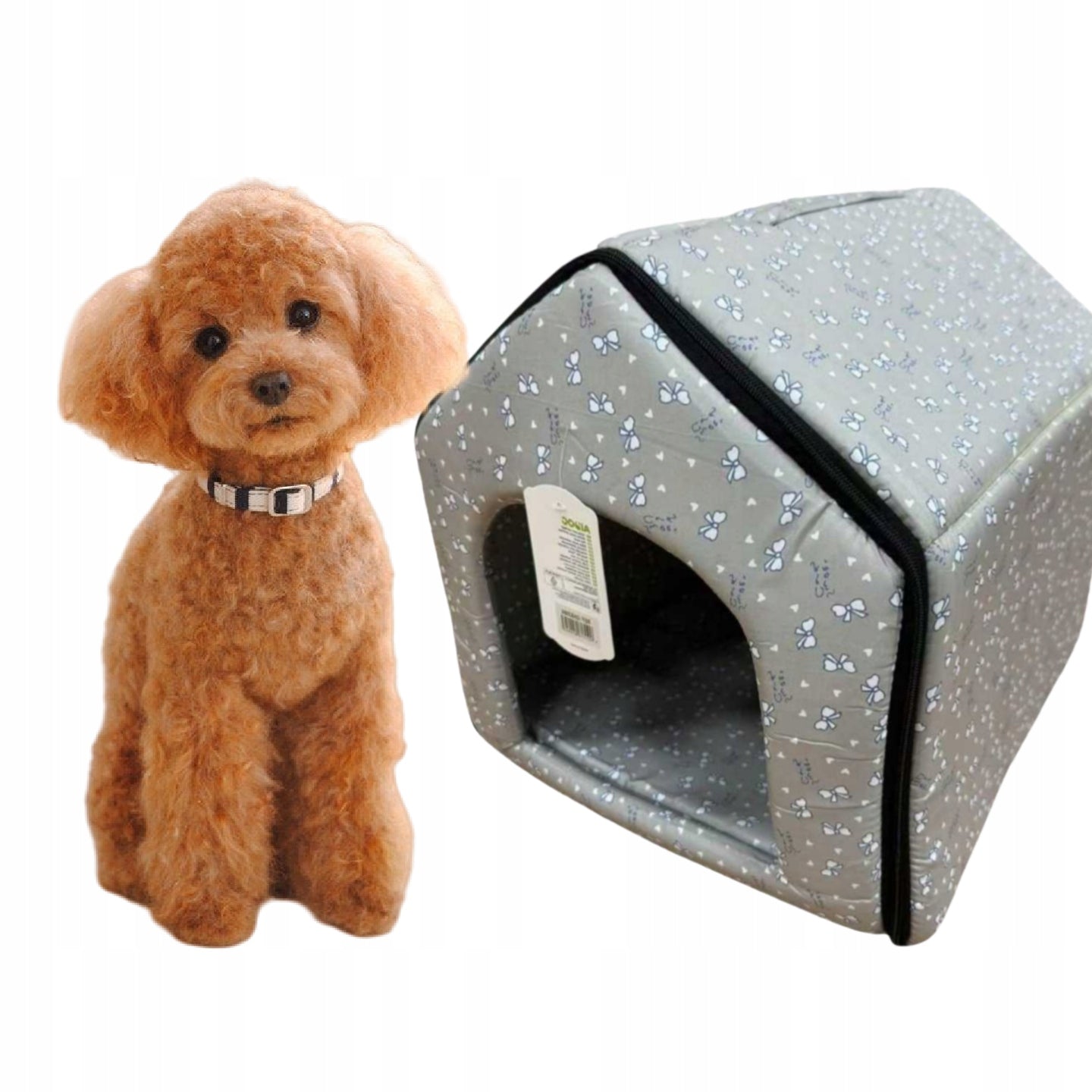 Stylish Design Dog and Cat House –L- Warm, Soft and Super Cozy!