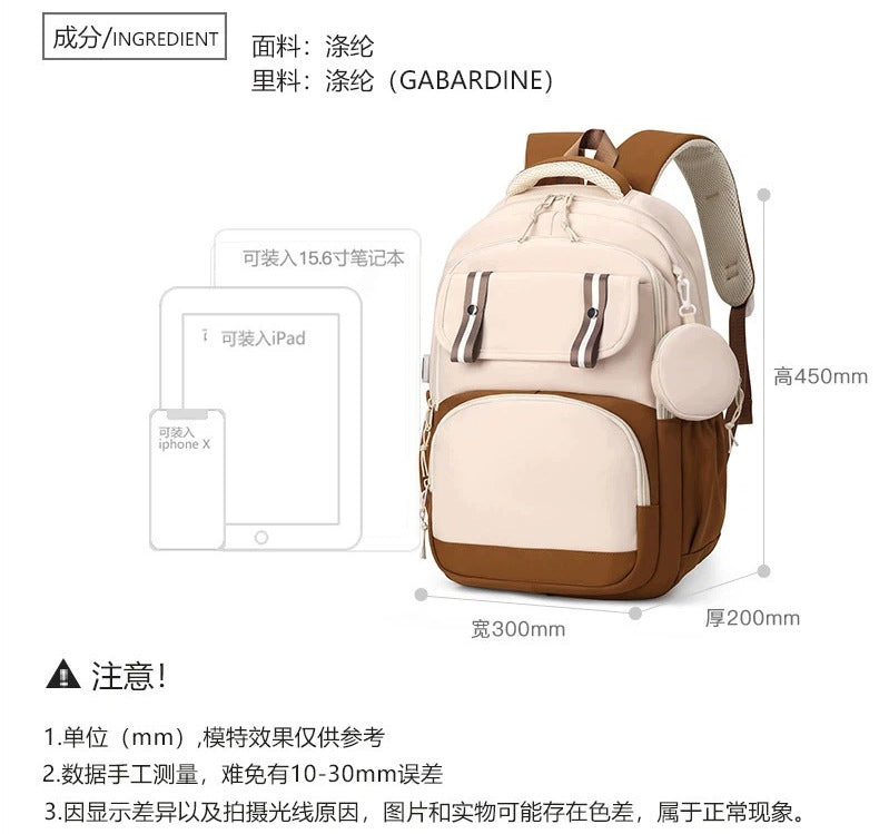 Stylish Kawaii Computer Backpack with Capybara, School Backpack for College, Manufacturer code 459jhgh