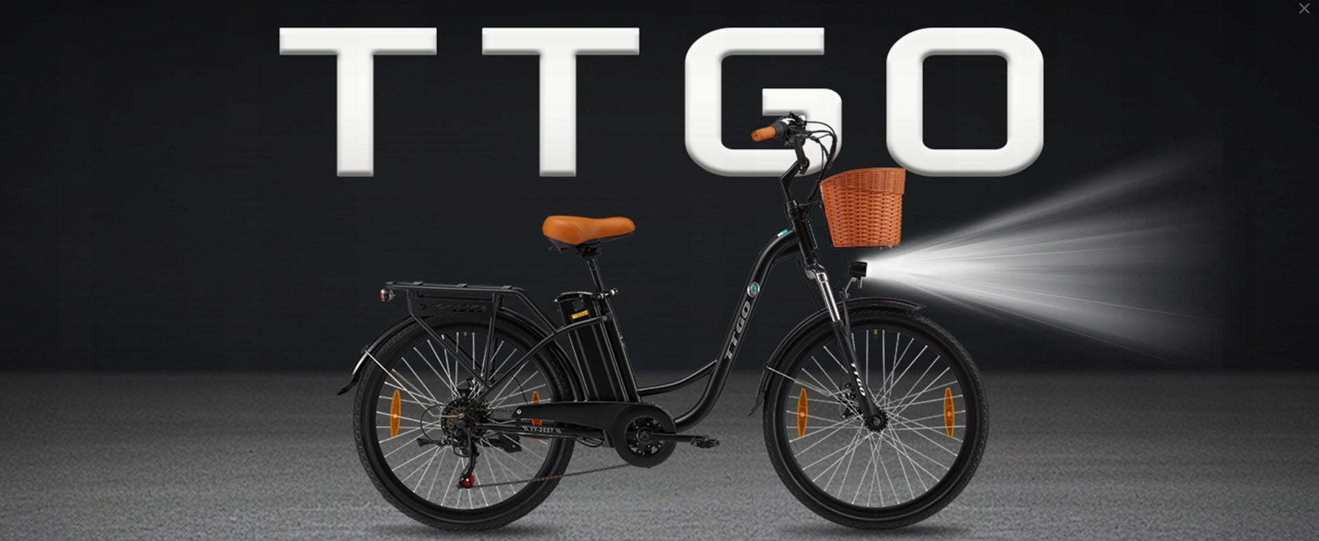 Stylish Men's/Women's Electric Bikes TTGO YY-26ST 250W 14.5AH 75KM EU Foldability partially assembled, calibrated