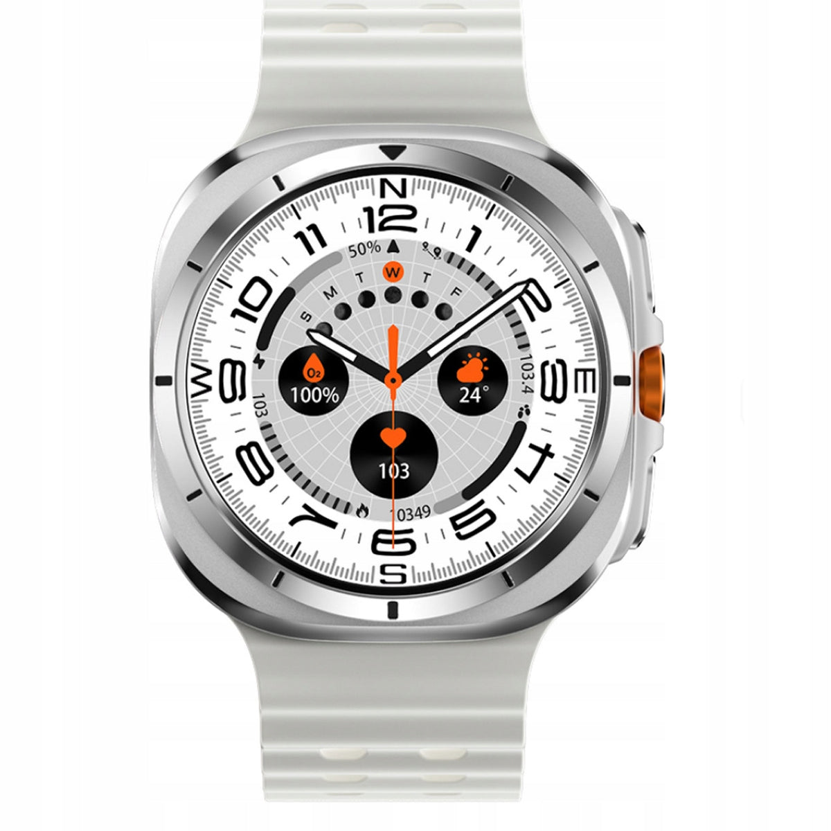 Stylish Smart Watch - Sleep Monitor, Pulse, Steps, Notifications, #2Strips Packaging status original