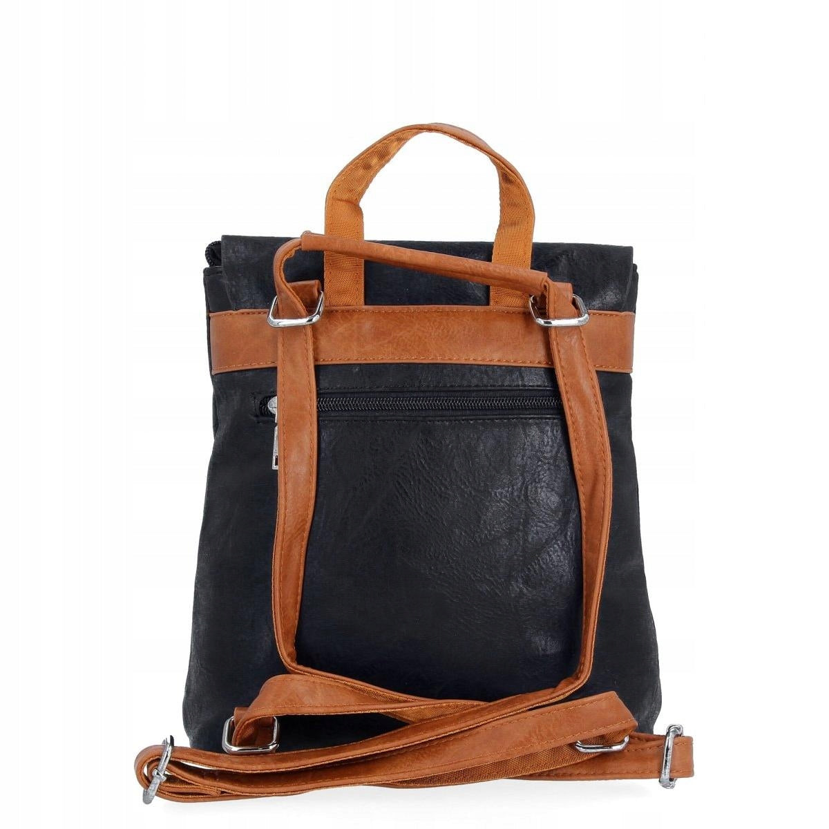 Stylish Vintage Women's Backpack by Herisson 1202B419 Black Dimensions small (smaller than A4)