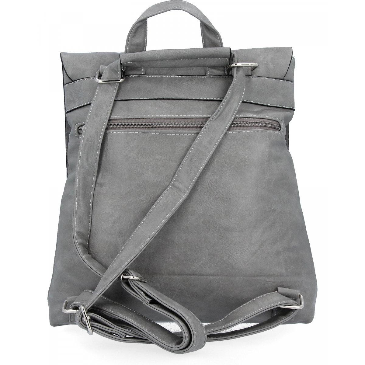 Stylish Women's Vintage XL Backpack by Hernan HB0349 Light Grey Brand no brand