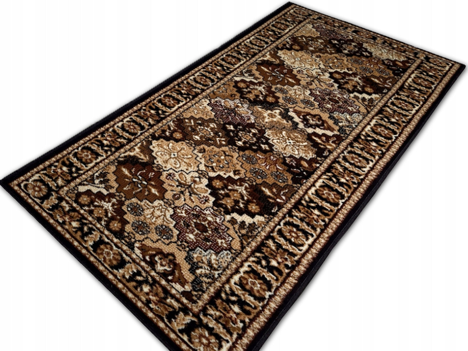 Stylish woven carpet Shiraz Bcf 80x250 Sidewalk for hallway living room - mix patterns