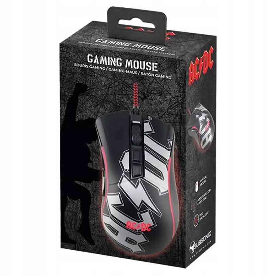 Subsonic AC/DC Wired RGB LED Gaming Mouse Manufacturer code 0