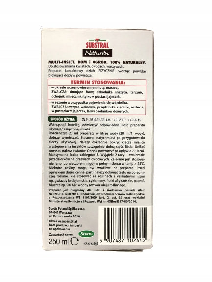 Substral Naturen Multi-Insect for aphids 250 ml Manufacturer code 5907487102645