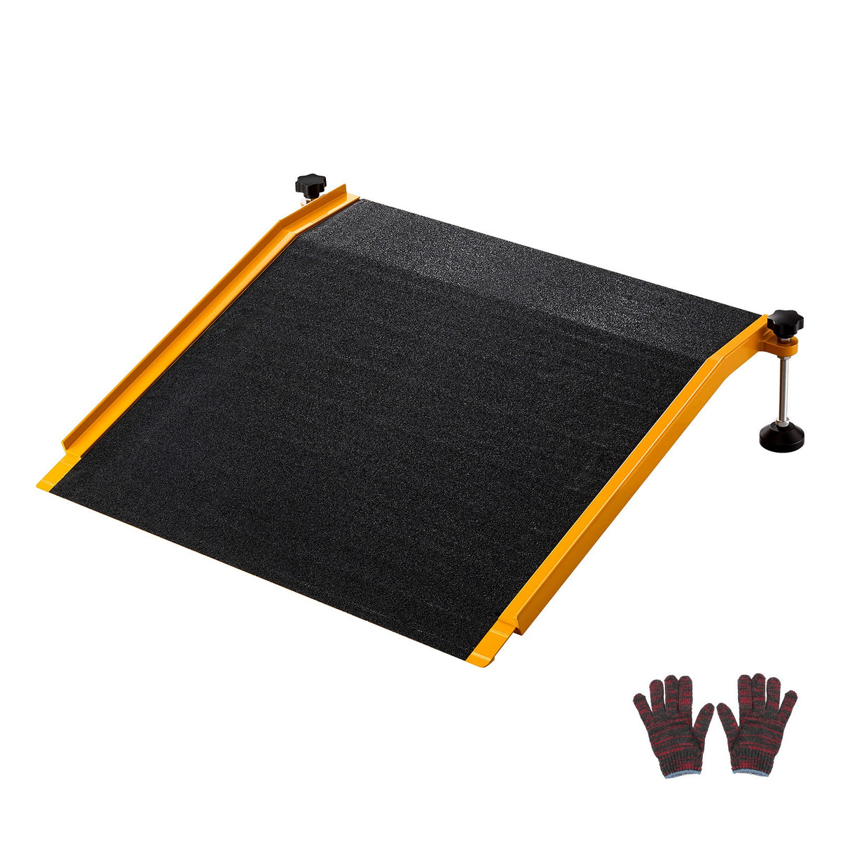 SucceBuy Aluminum Threshold Ramp 67x81CM Load Capacity 181,4KG Non-Slip