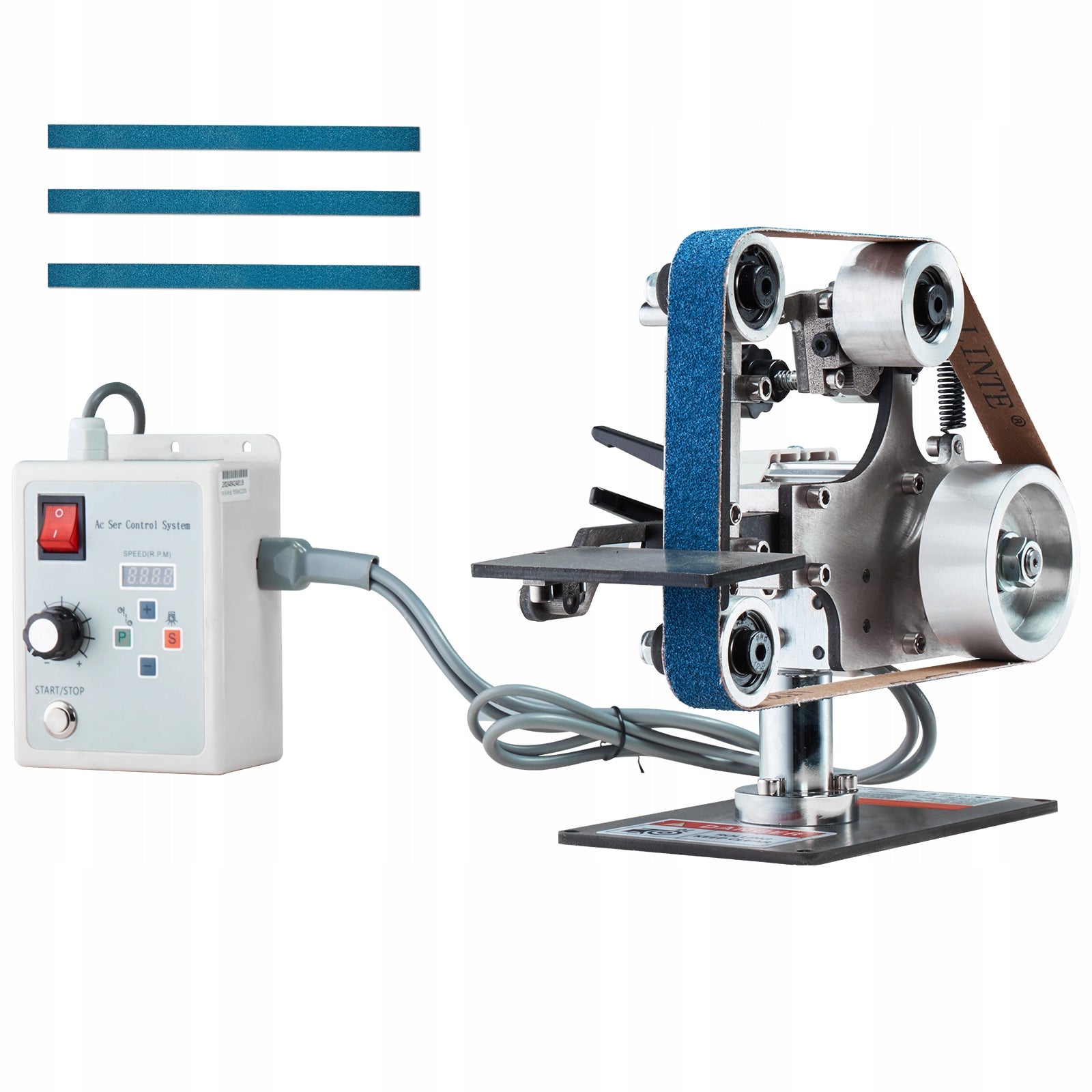 SucceBuy Belt Sander 550W 5500RPM With VFD Frequency Inverter