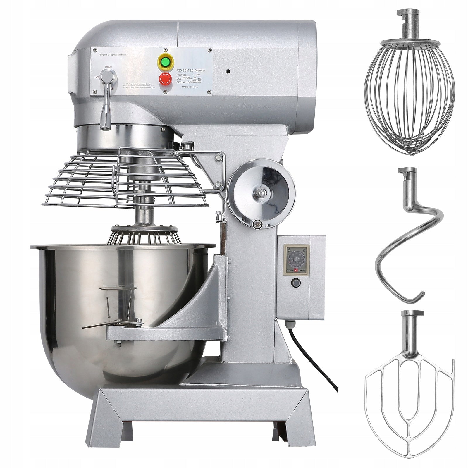 SucceBuy Cake Mixer 390x500x650mm 600W 14L Commercial Stand Mixer