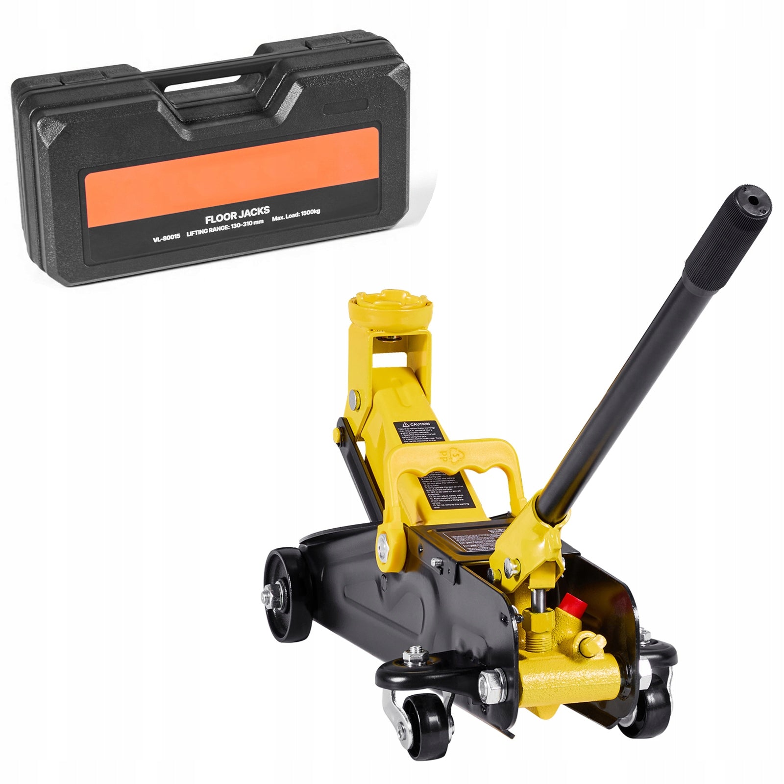 SucceBuy Car Lift Lifting Capacity 1,5T Height 13-31CM With Wheel 360°