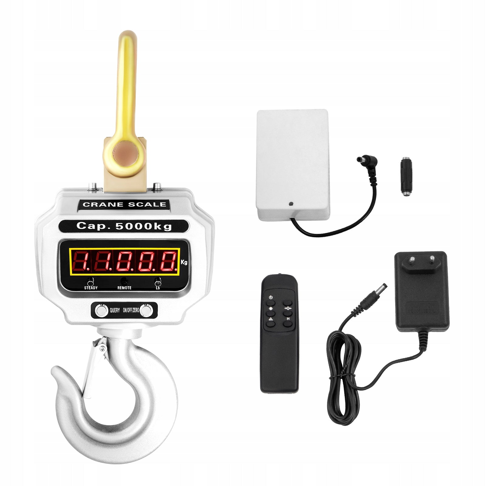 SucceBuy Digital Crane Scale 26,5x22x75CM Which Can Hold 5000KG
