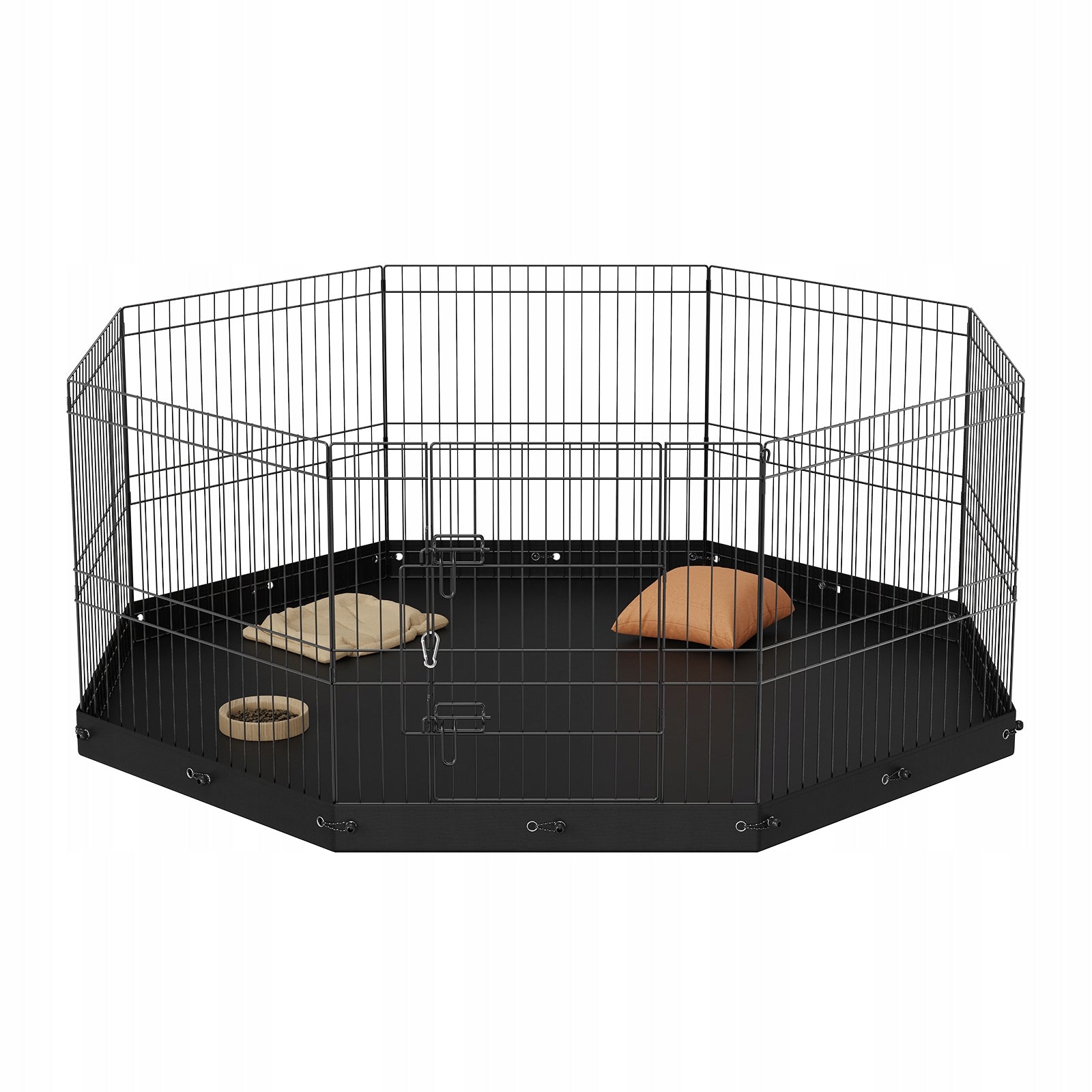 SucceBuy Folding Metal Exercise Fence For Dogs 8 Panels 24Cale Brand no brand