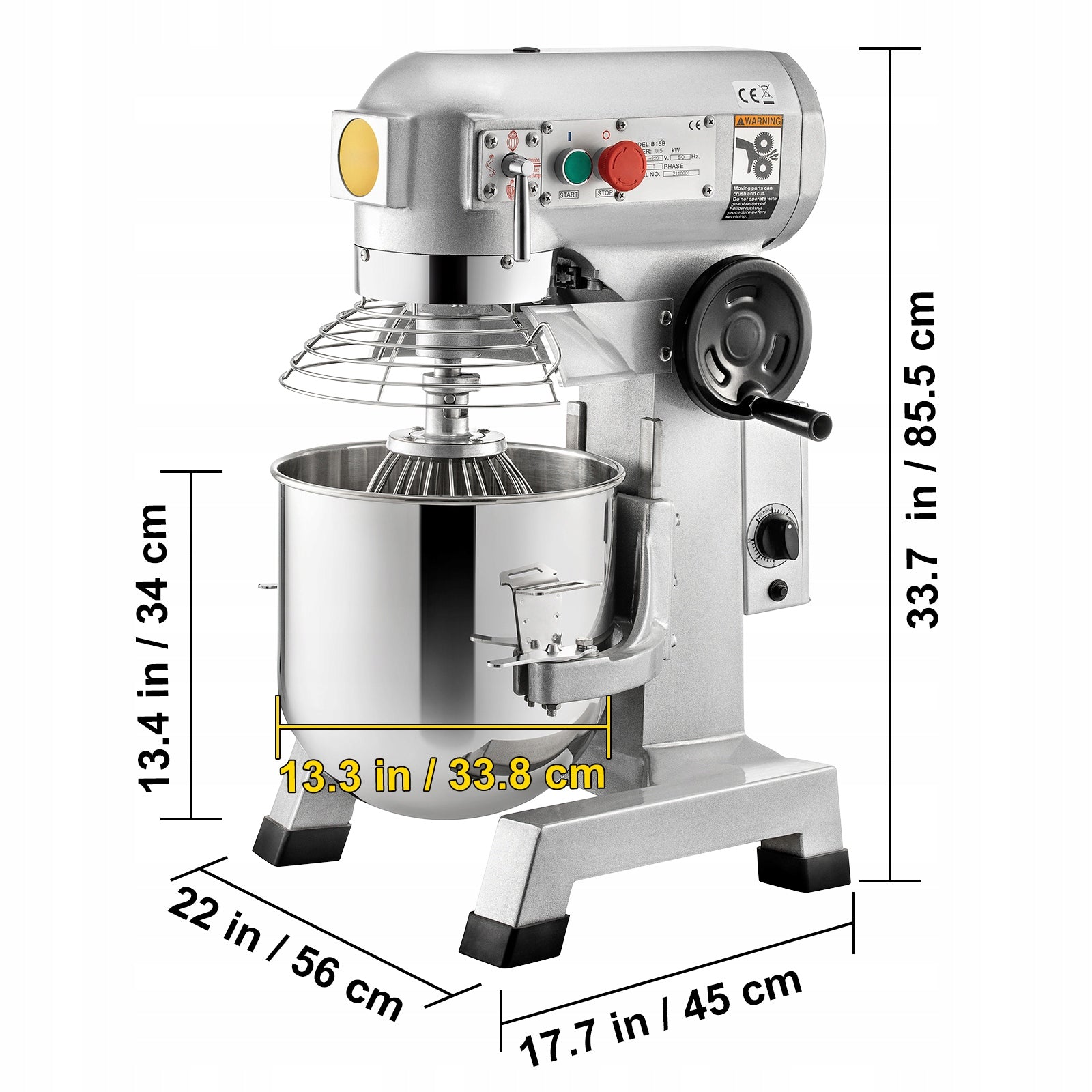 SucceBuy Food Processor Mixer 30QT 3 Levels 1500W Cake Kneader Brand SucceBuy