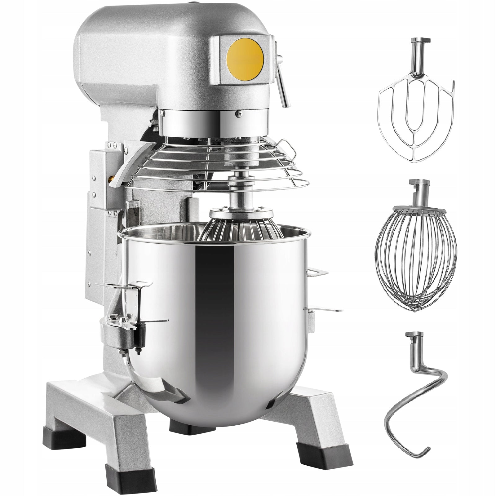 SucceBuy Food Processor Mixer 30QT 3 Levels 1500W Cake Kneader