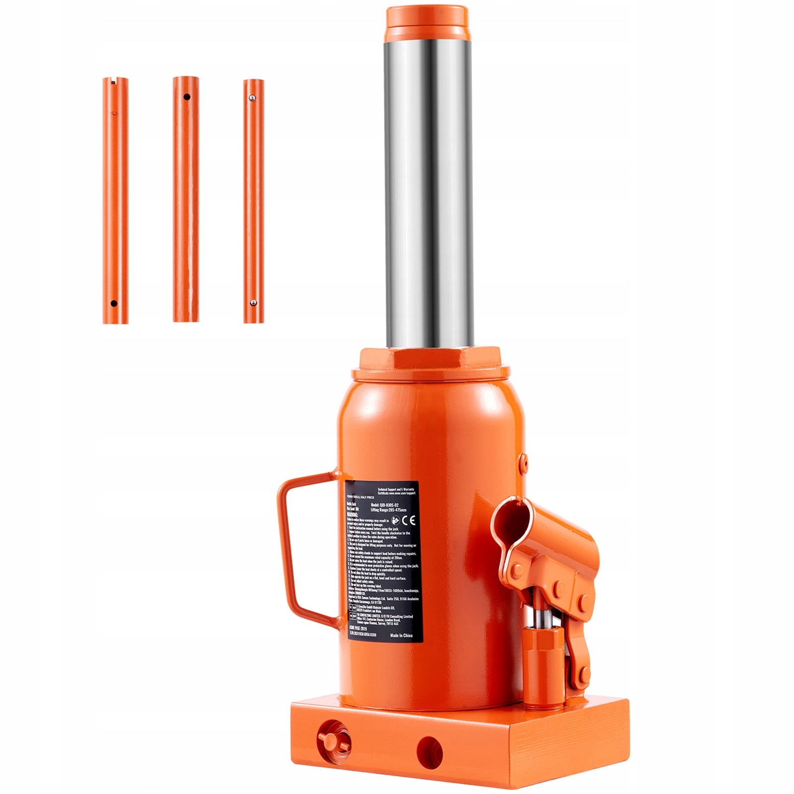 SucceBuy Hydraulic Bottle Lifter Maximum Capacity 30T