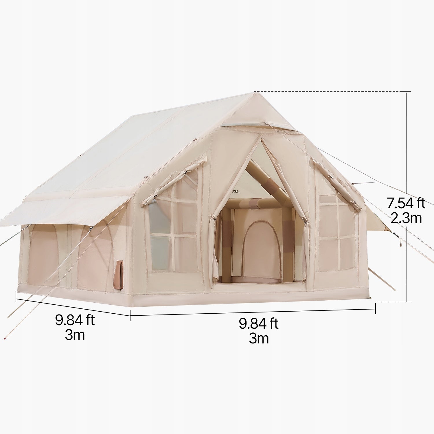 SucceBuy Inflatable Tent With Pump 3x2x2.3M 4-6 Person Oxford Fabric Manufacturer code KJZP