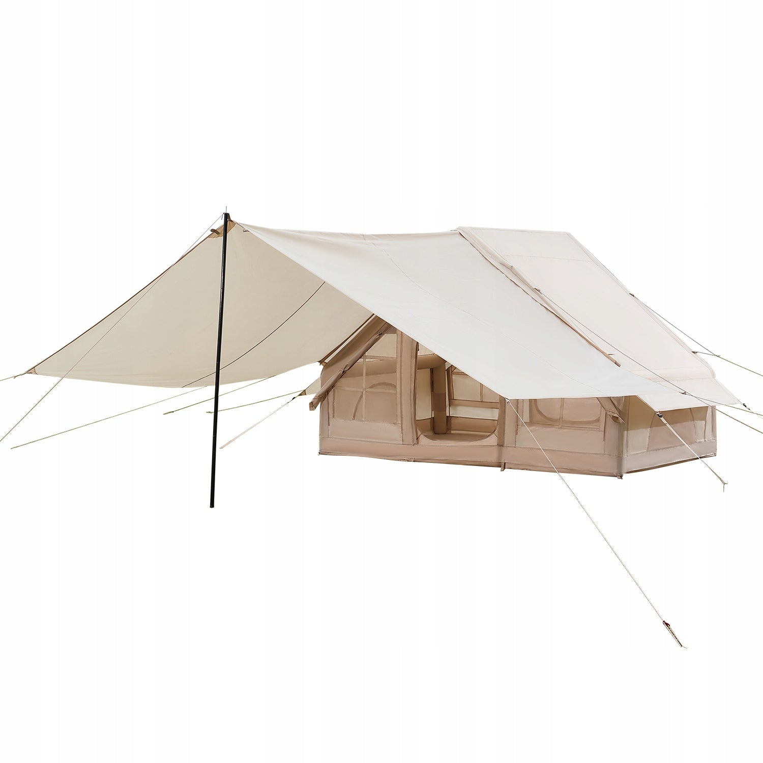 SucceBuy Inflatable Tent With Pump 3x2x2M 3-5 Person Oxford Fabric Model ZJTM1359