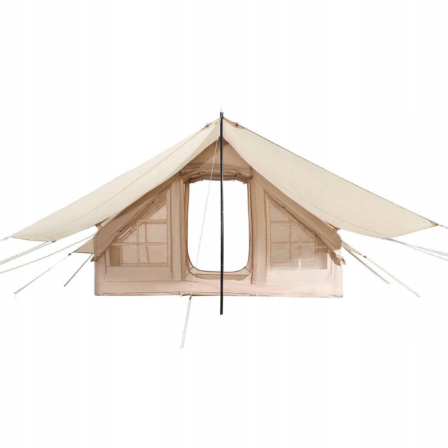 SucceBuy Inflatable Tent With Pump 3x2x2M 3-5 Person Oxford Fabric Waterproofness 3000 mm