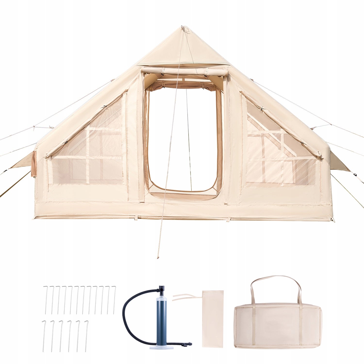 SucceBuy Inflatable Tent With Pump 3x2x2MOd 3 To 5 People With Oxford Fabric Waterproofness 3000 mm