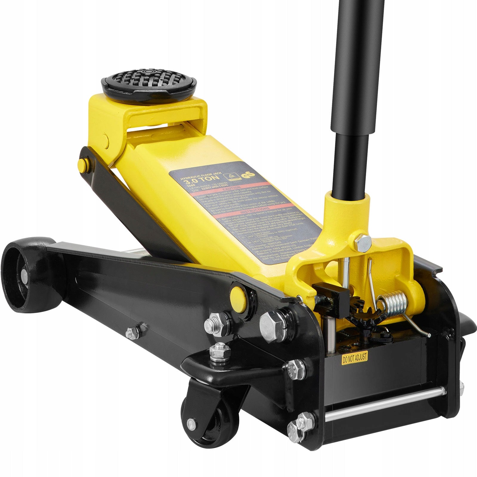 SucceBuy Lift Double Cylinder Horizontal Lifting Capacity 3T Handle Length 960MM Minimum lifting height 130 mm