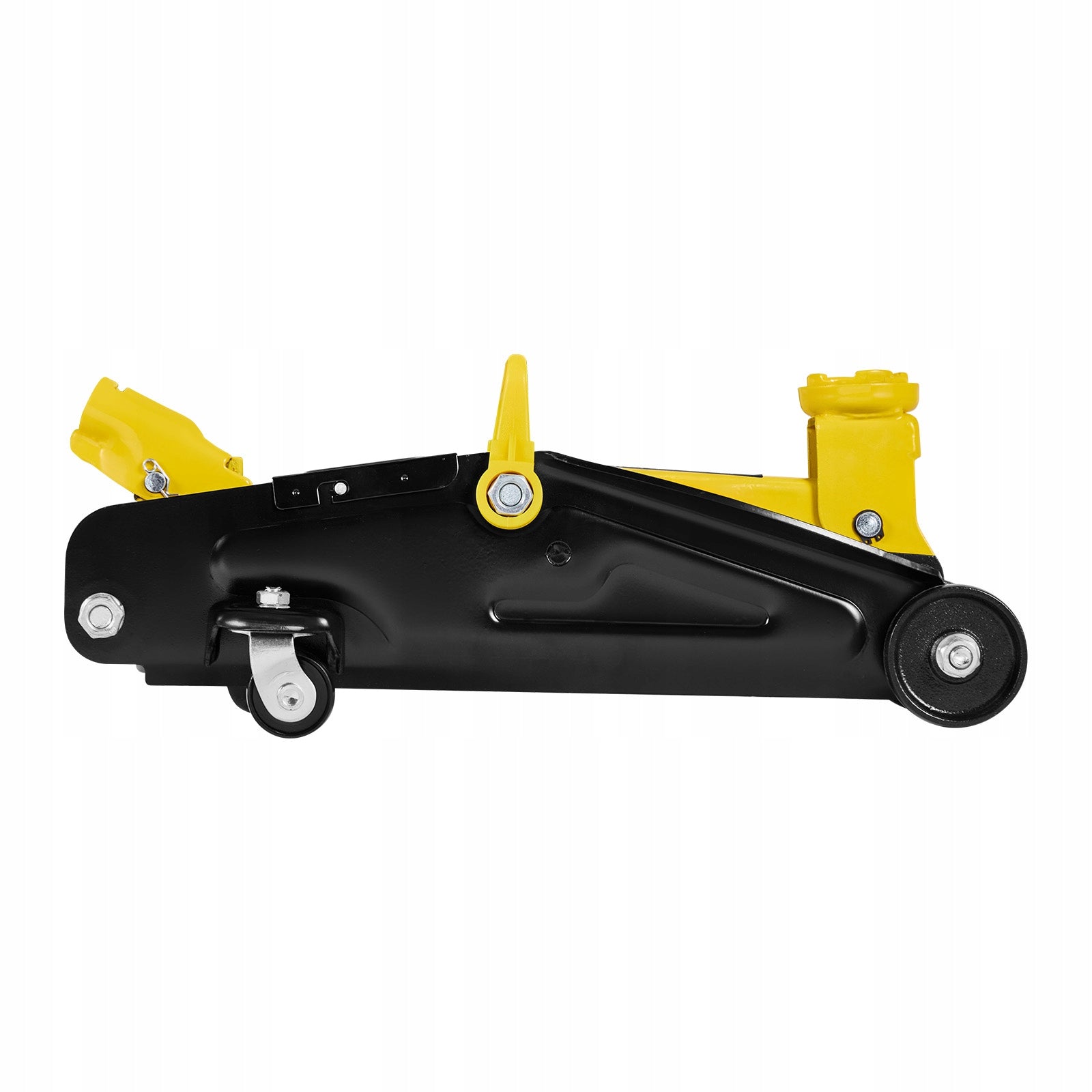 SucceBuy Low Profile Steel Lift Yellow-Black Lifting Capacity 2T 13-31CM Minimum lifting height 130 mm