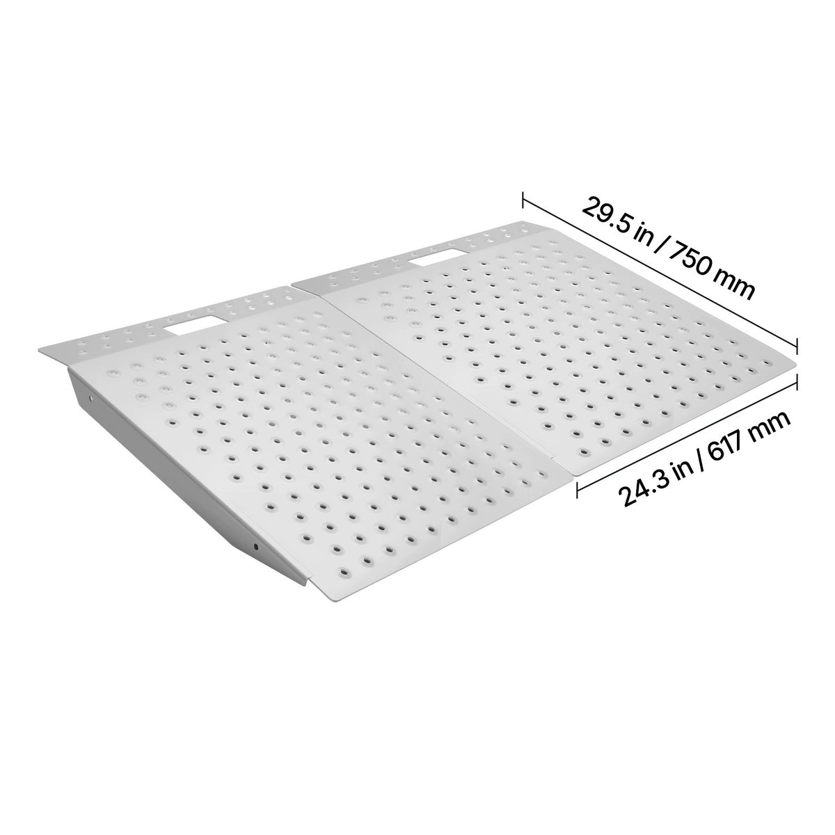 SucceBuy Threshold Ramp Aluminum 75x61,7CM Load Capacity 340,2KG Non-Slip Manufacturer code PBSMJPD2924IWT