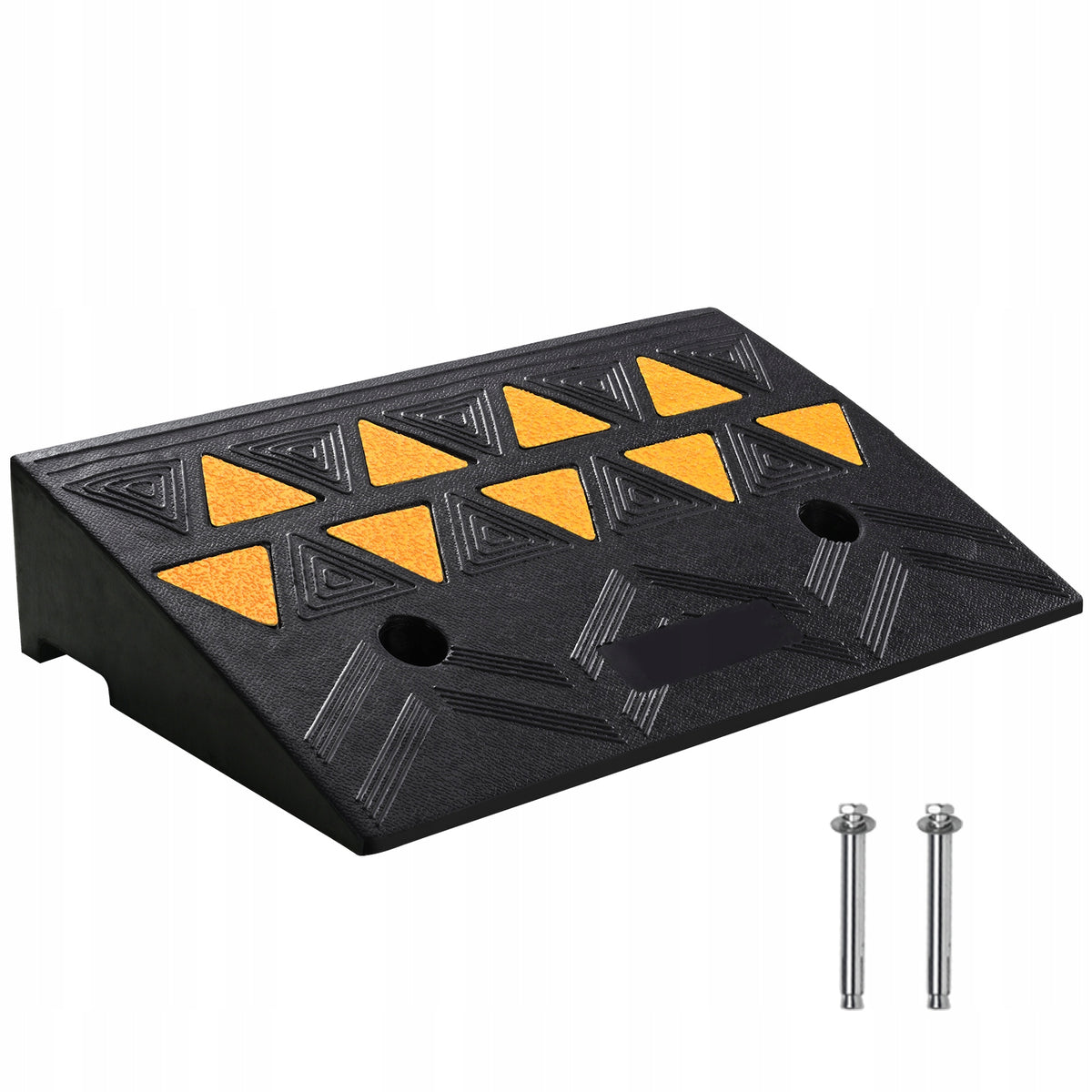 SucceBuy Threshold Ramp Protects 1Pcs Max Load Capacity Up to 15T 50x30x10,8CM Rubber