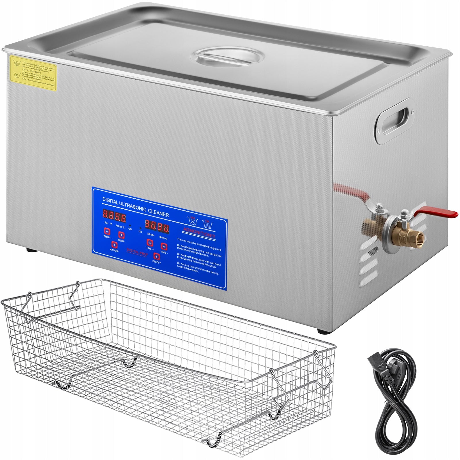 SucceBuy Ultrasonic Cleaner 22L 480W Adjustable Time Temperature SUS304 Brand SucceBuy