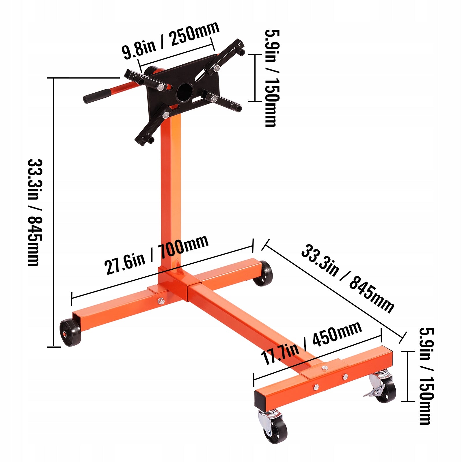 SucceBuyEngine Stand Load Capacity340KG Z4 Wheels Swivel Locking And Adjustable Brand no brand