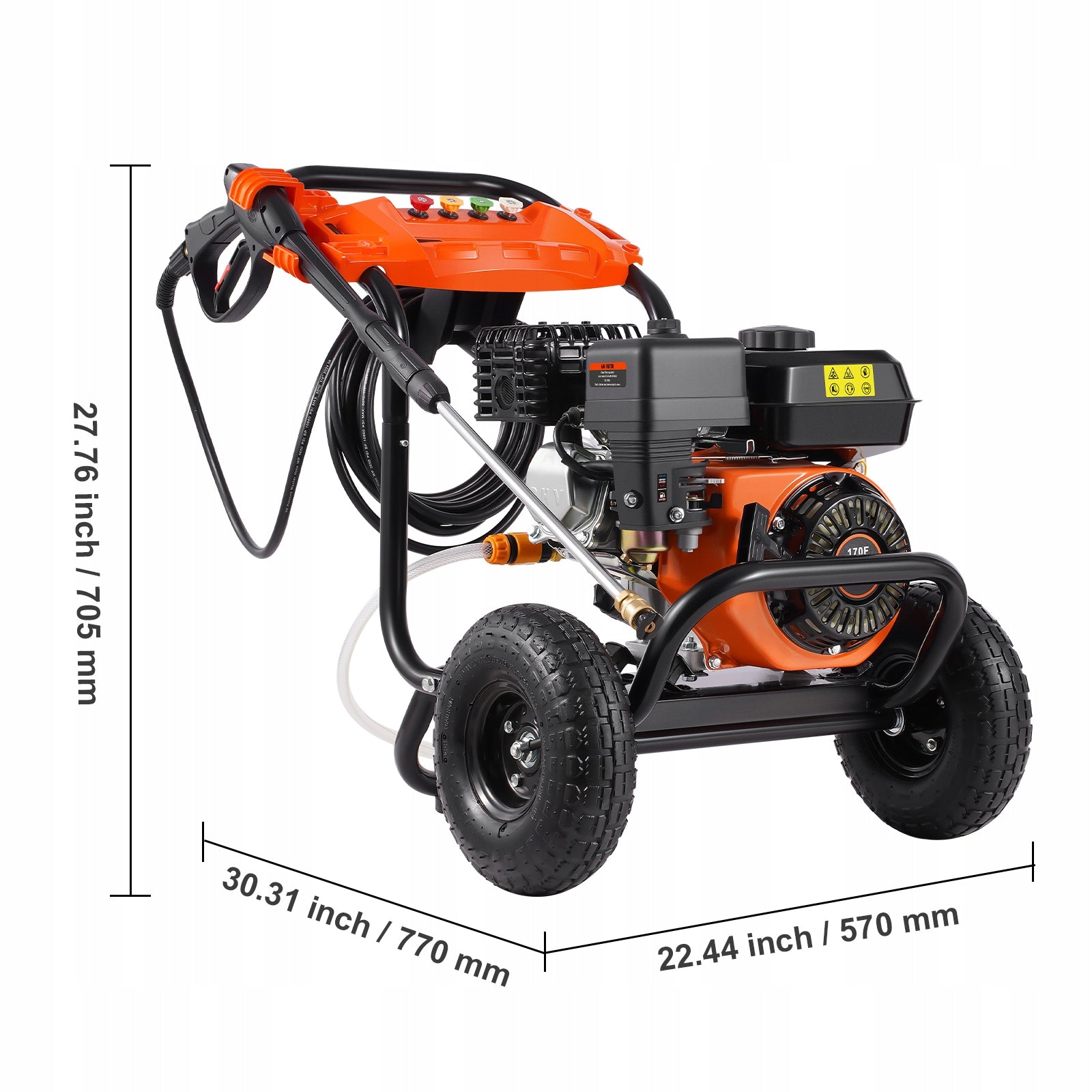 SucceBuyPressure Washer 10L/MIN Gasoline With 5 Nozzles For Passenger Cars Manufacturer code RYGYQXJLBWS1A