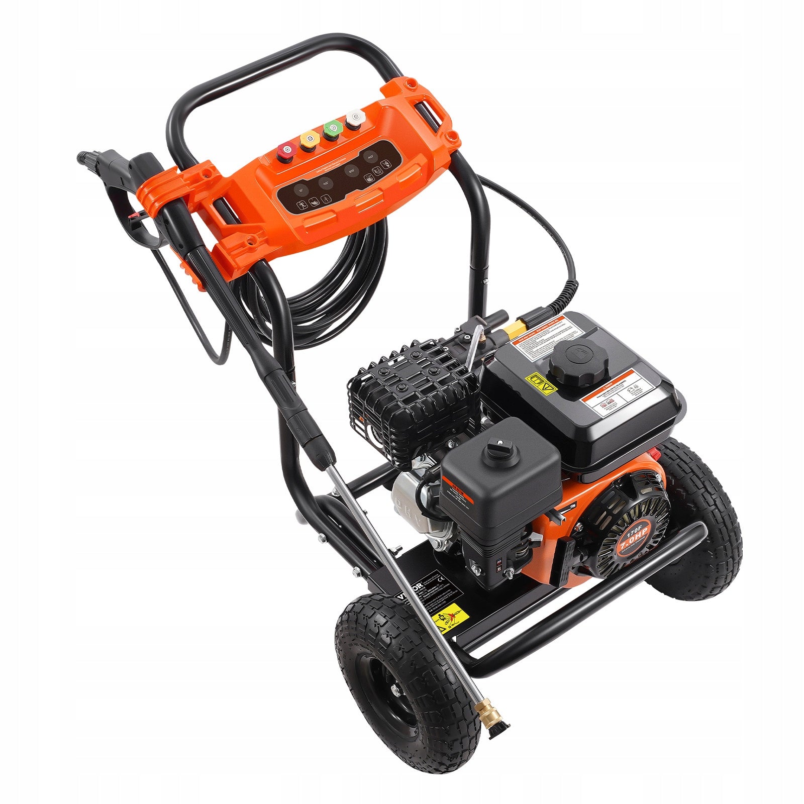 SucceBuyPressure Washer 10L/MIN Gasoline With 5 Nozzles For Passenger Cars