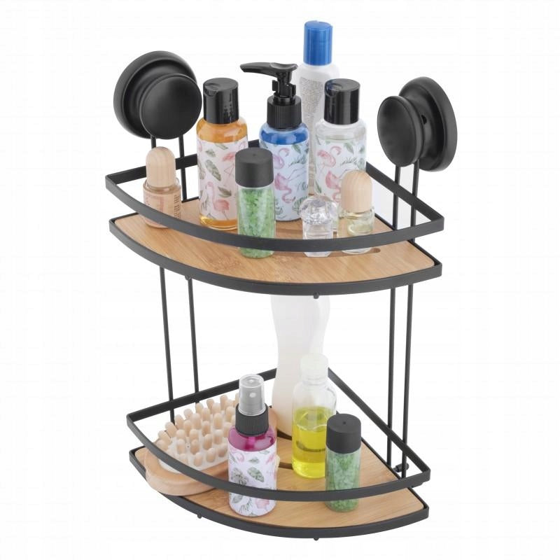 Suction Cup Hanging Corner Bathroom Shelf Black for Bathroom Cabin EAN (GTIN) 5904202148551