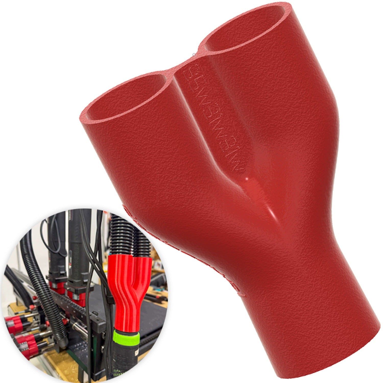 Suction adapter suitable for two RC milling machines SYSTEM Tee 2x31w to 35w