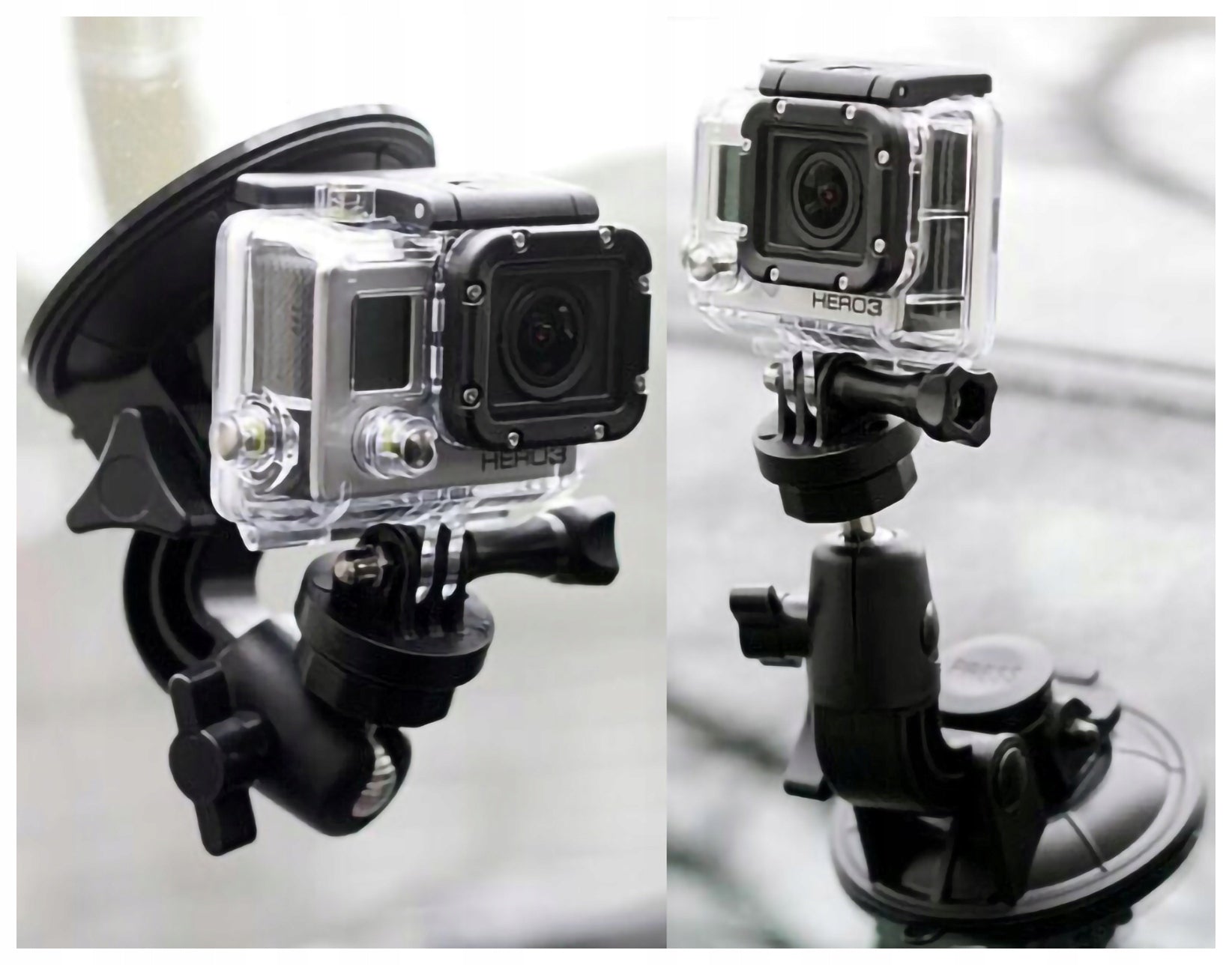 Suction cup for car on glass for GoPro HERO 6 5 4 sports cameras Manufacturer code 00015H3
