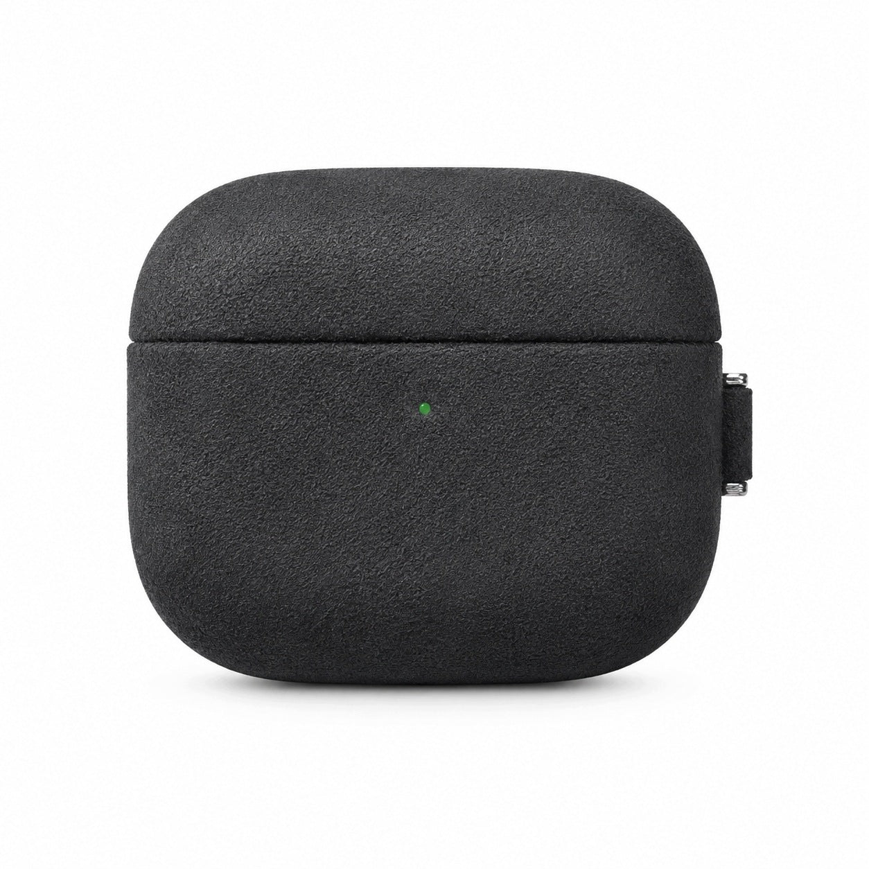 Suede Protective Airpods 4 gen PREMIUM CASE Black PENDANT