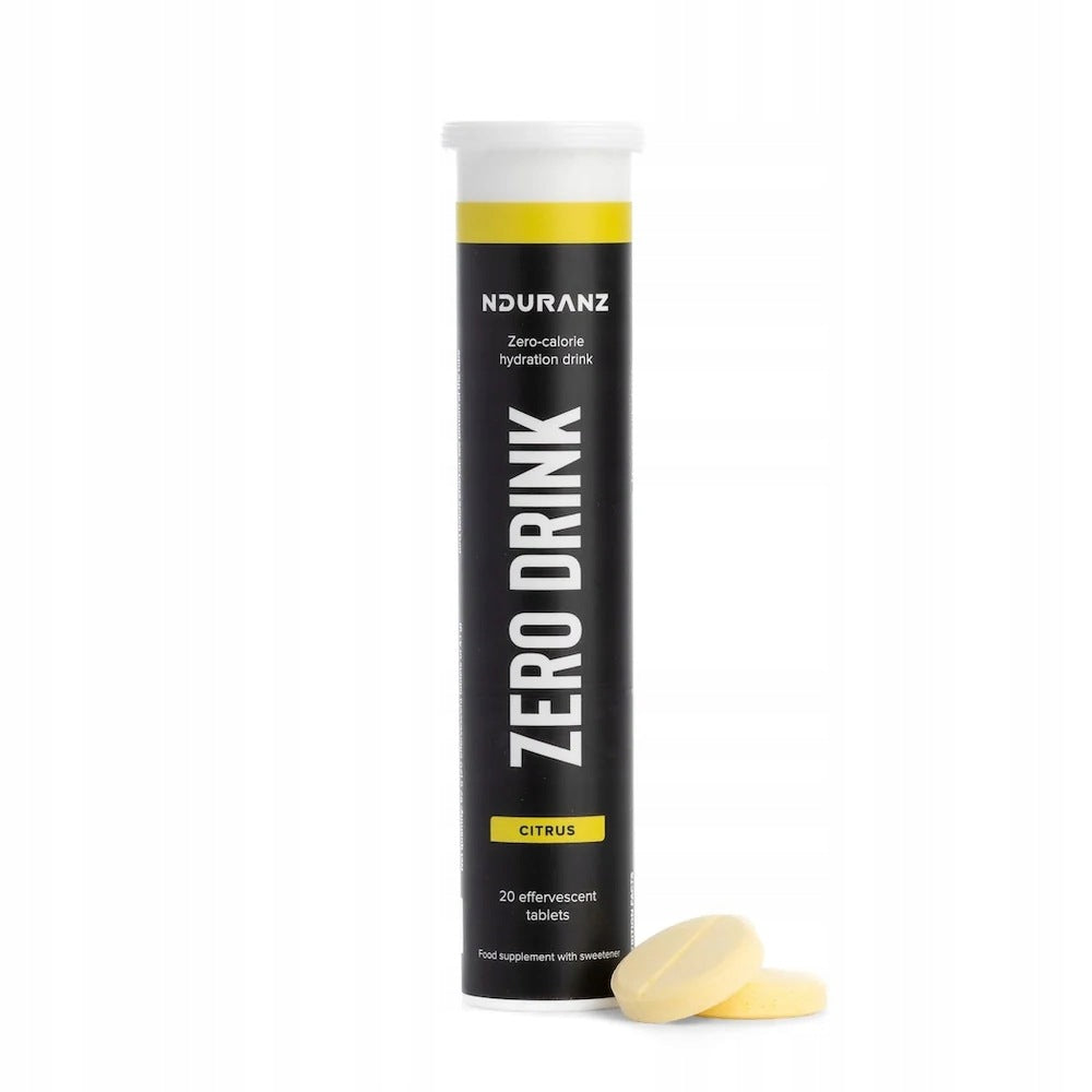 Sugar-free electrolyte pills 20 pieces ZERO DRINK NDURANZ citrus flavor Medical device no