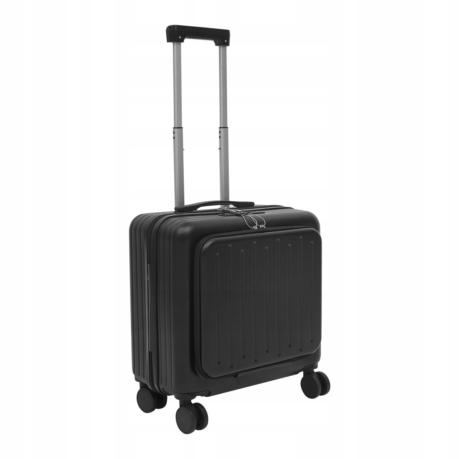 Suitcase, 18" Boarding Suitcase, Black Travel Luggage Suitcase, 45*24*41cm Width (longer edge) 24 cm